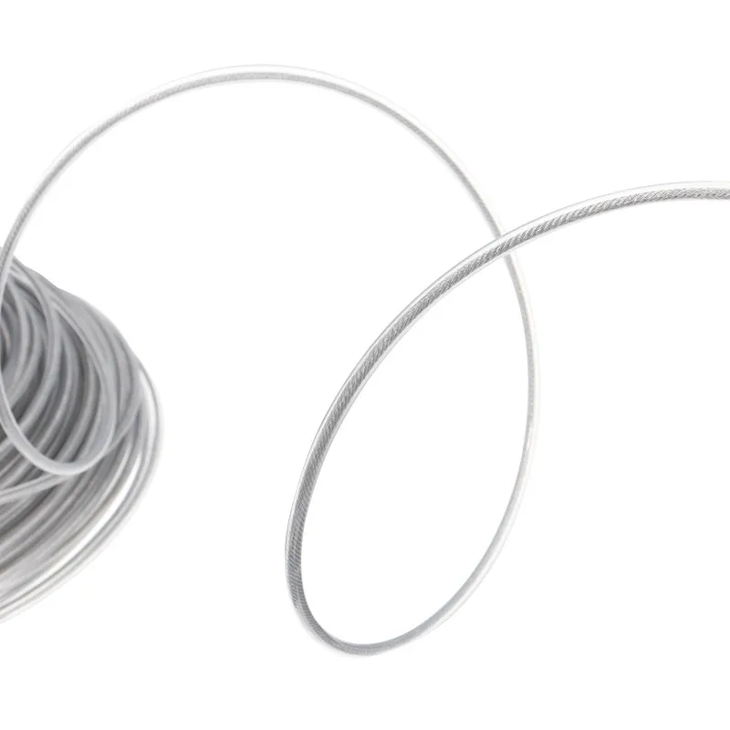 Steel wire grass trimmer line 3mm/2.7mm grass trimmer line trimmer line Rope Cord Line Strimmer Brushcutter Long Round Roll Grass Replacement Trimmer line