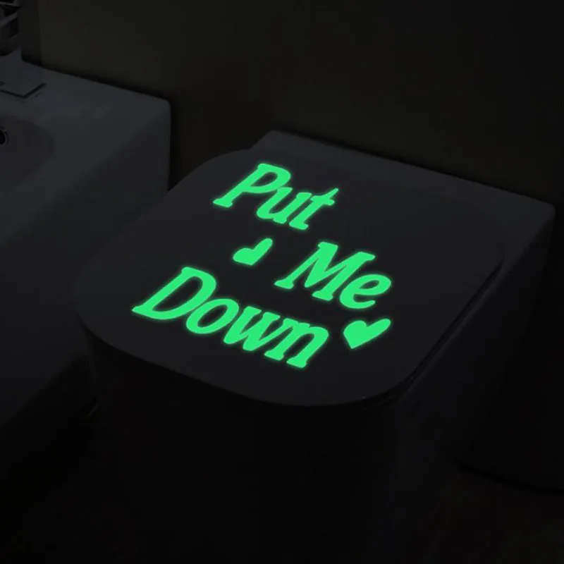 Светящаяся наклейка &quotLet Me Down" качественная Водонепроницаемая Настенная