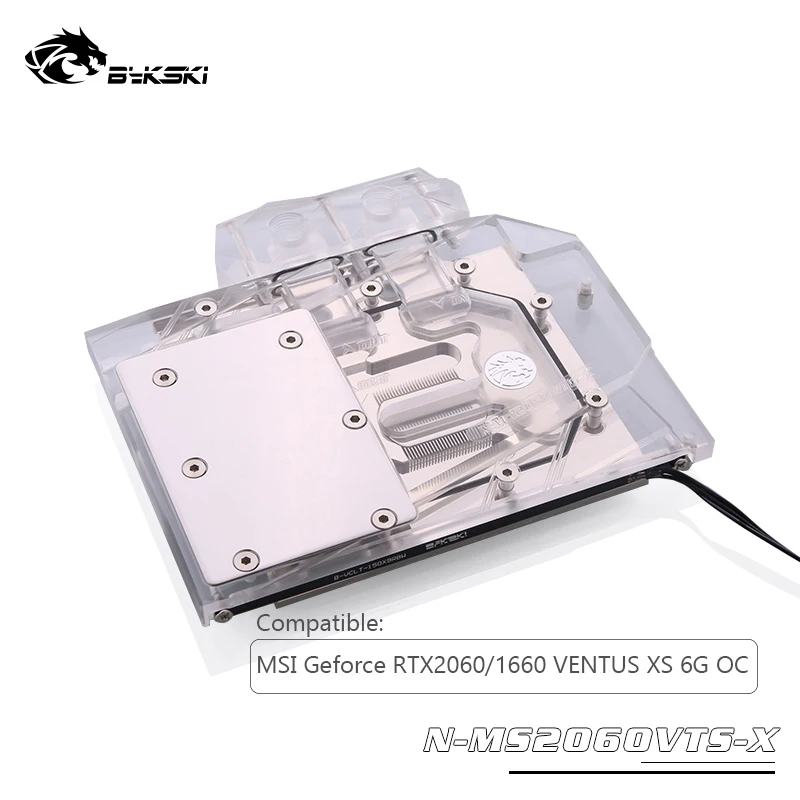 ^*Best Offers Bykski GPU block compatible MSI Geforce RTX2060/1660 VENTUS XS 6G OC Full Cover GPU Cooler N-MS2060VTS-X