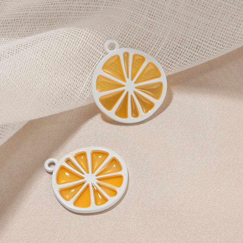 Cute Fruit Lemon Earring Settings DIY Accessories Jewelry Gift Party Beach Decor Handmade For Women Girl Lady