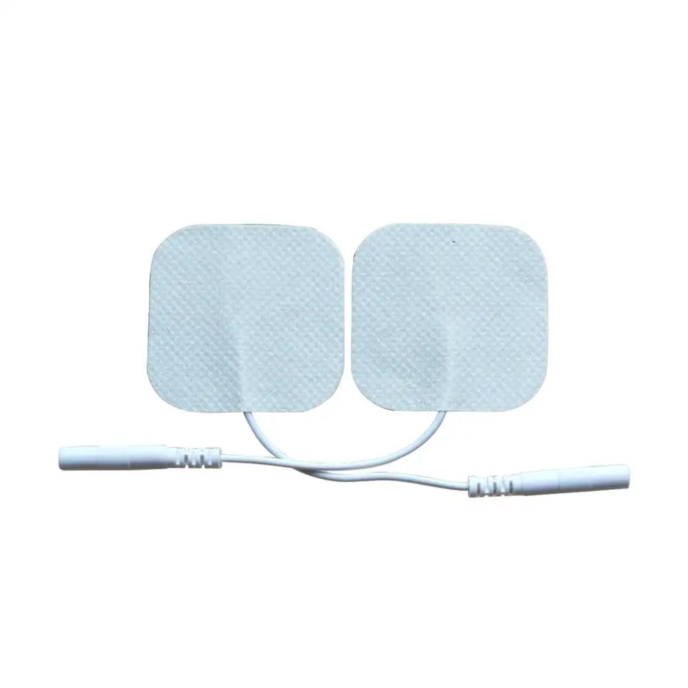 1pair Square Nonwoven Self Adhesive Replacement Electrode Pad For