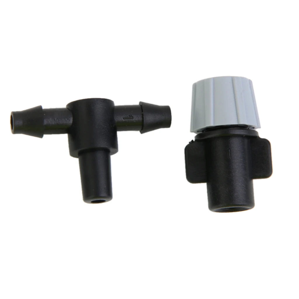 20pcs Misting Sprinkler Nozzles With Tee Joints for Lawn Watering Irrigation Great Agriculture Garden Greenhouse