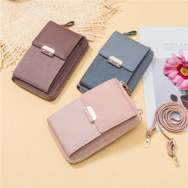 Cute Women's Wallet Purse Leather Coin Cell Phone Cross-body Shoulder Bag Tote 