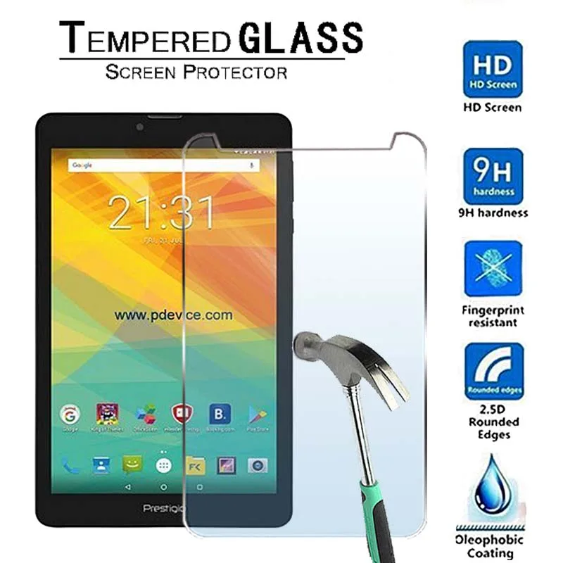 

For Prestigio Muze 3718 3G-Premium Tablet 9H Tempered Glass Screen Protector Film Protector Guard Cover