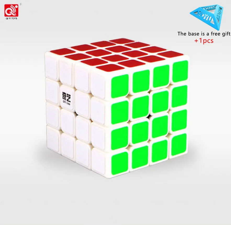 2 Qiyi 4x4x4 шаги 6,2*6,2*6,2 см соревноваться в скорости введение гладкий 4 волшебный Нео Куб оксифилла интерес игрушки для детей Распродажа - Цвет: 2