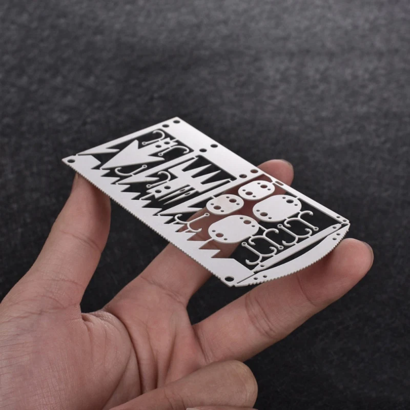 

22 In 1 Fishing Gear Credit Card Multi-Tool Outdoor Camping Equipment Survival Tools Hunting Emergency Survival EDC Kit
