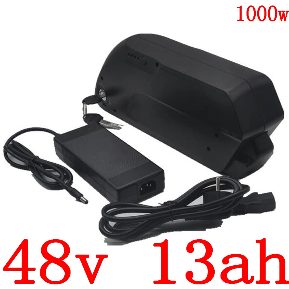 48V 13Ah 17.5Ah electric bicycle lithium ion battery ebike 48v battery with 30A BMS for 48V 250W 500W 750W 1000W motor free duty FPC 