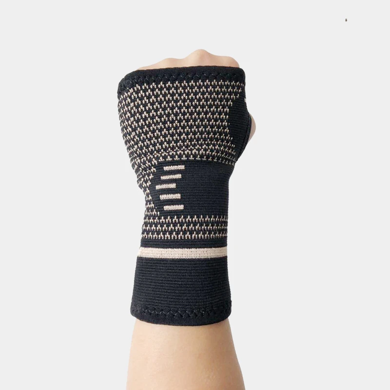 

1 Piece Copper Wristband Sports Safety Compression Gloves Wrist Guard Arthritis Brace Sleeve Support Elastic Palm Hand Gloves