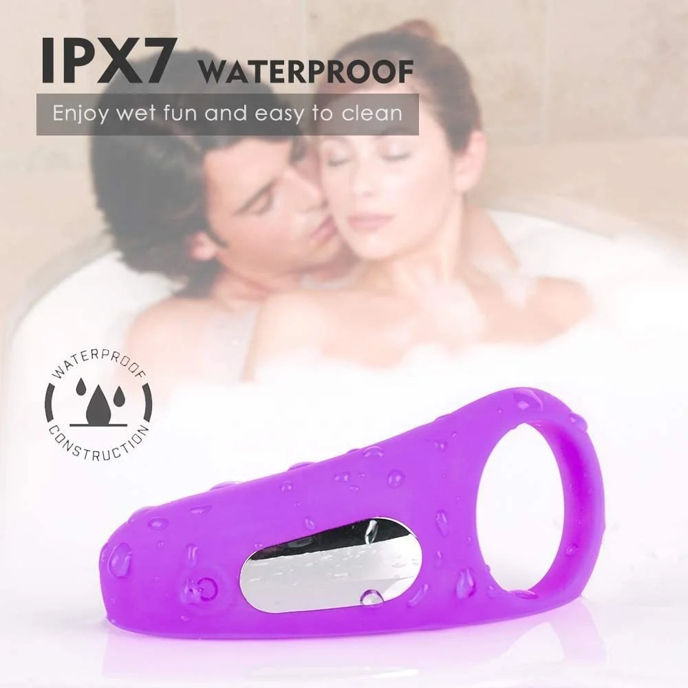 Vibrator Penis Ring Silicone Cock Rings Dick Vibrator Male Penis Massage Sex Toys For Men Time Delay Ejaculation Vibrating