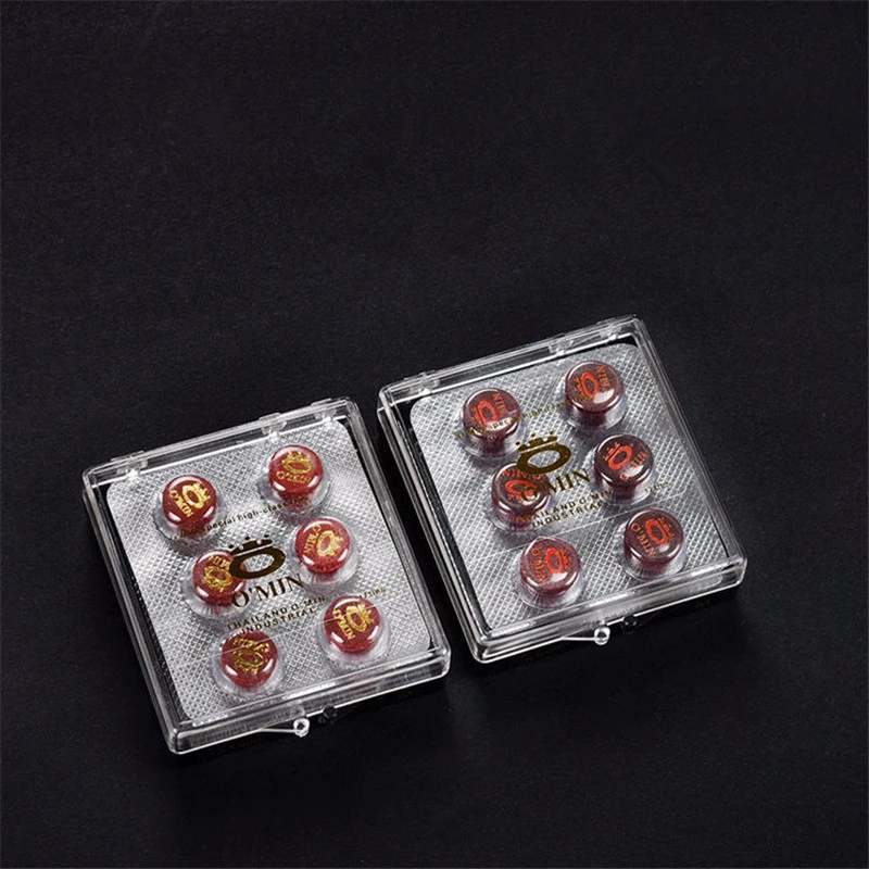 10.5/12mm 1/2/6pcs Snooker Billiard Pool Cue Tip Red Baked Leather Billiard Accessories