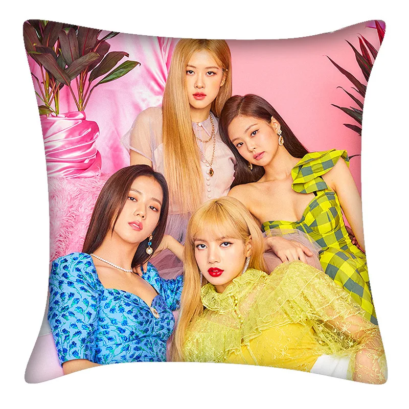 Kpop BLACKPINK Обложка для журналов двухсторонняя подушка BLACKPINK печать диван подушка PP Хлопок BLACKPINK вентиляторы подарки, Прямая поставка