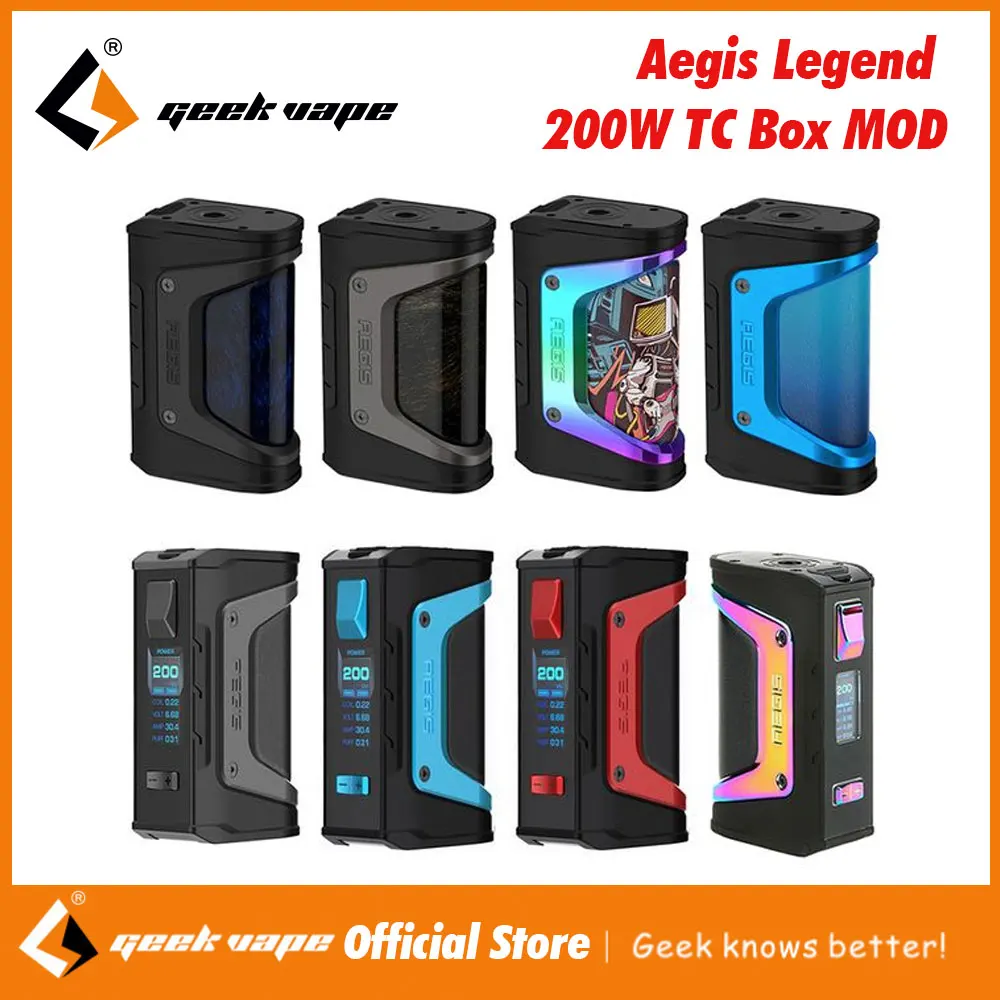 Оригинальный бокс-мод GeekVape Aegis Legend TC максимальная мощность 200 Вт питание от двух