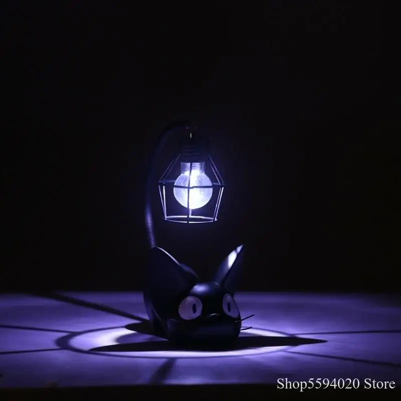 Miniature Cat LED Night Lamp Creative Resin Cat Animal Night Lamp Kitty Table Lamp Children's Cartoon Room Lamp Decro Home 5