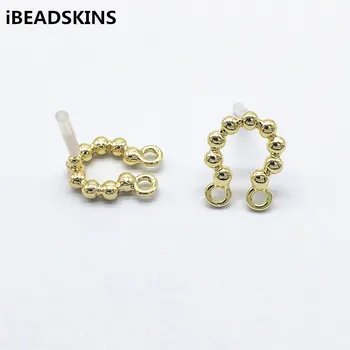 

New arrival! 19x15mm 100pcs Zinc Alloy round shape Earrings Stud for Earrings parts,hand Made Earrings Findings Jewelry DIY