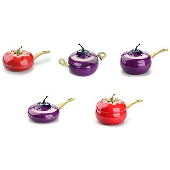 

Fruit Pan Cooking Pot Color Grill Pan Induction Cooker Gas Aluminum alloy Cookware