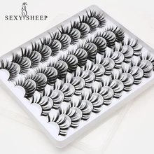 8/20 пар 3D накладные ресницы из искусственной норки натуральные длинные/толстые 3D ресницы крест-накрест Накладные ресницы ручной работы
