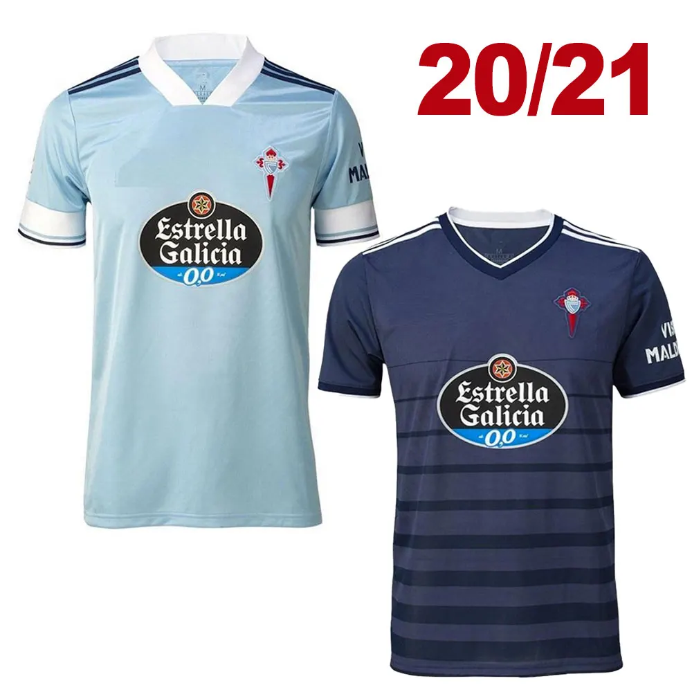 2020 2021 Celta Vigo camiseta de fútbol fóra de casa Iago Aspas Adult RAFINHA Gomez Sisto camiseta de futbol jerseys 20 21