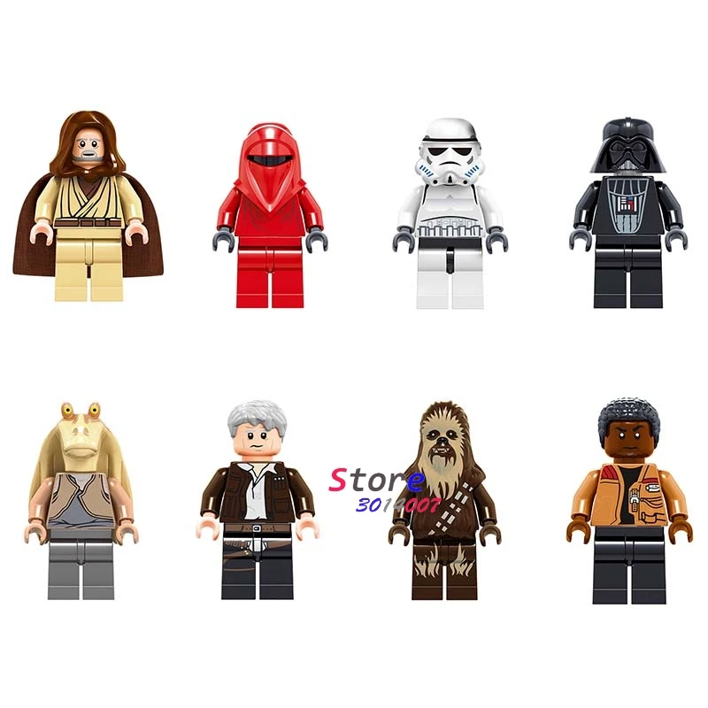 

Single tooper Han Solo Darth Vader Renobi Jar Jar Binks obi wan building block toys for children action figures