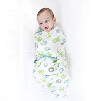 

Muslin Baby Blankets Newborn Baby Girl Boy 100% Cotton Soft Swaddle Blanket Cartoon Print Baby Wrap Swaddling Blanket