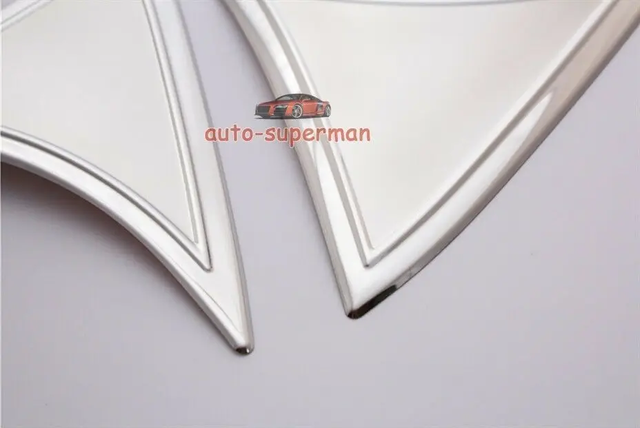 S. Стальной задний спойлер боковое окно хромированная крышка для хэтчбека Mazda3 2014