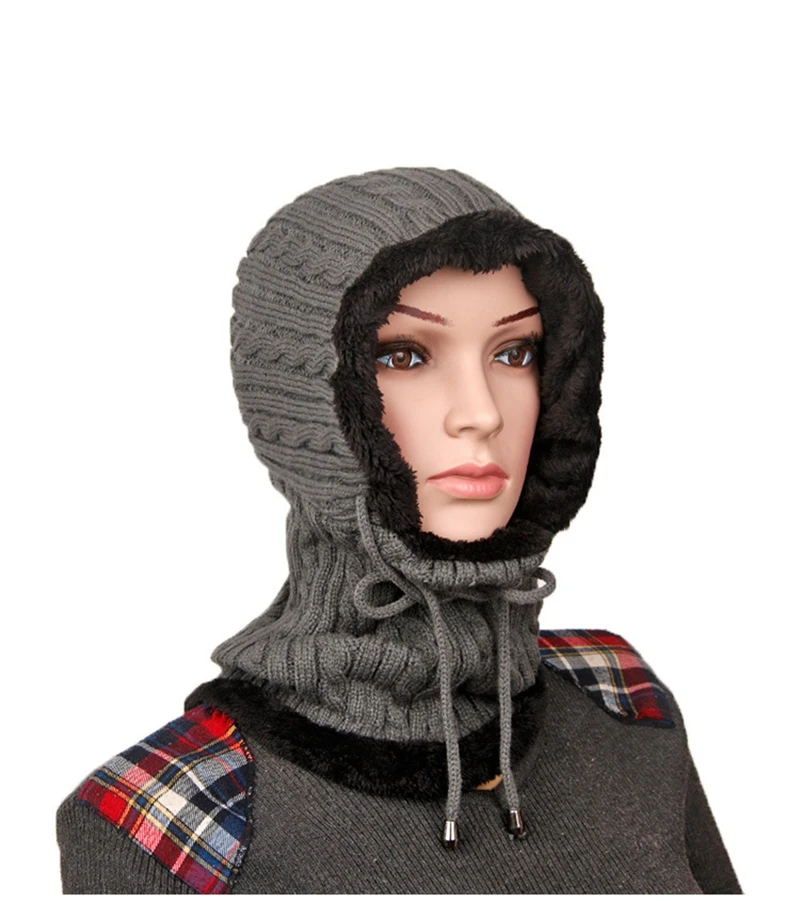 Зимняя женская детская шапка, шарф, снуд, короткий вязаный плюшевый шарф с капюшоном и теплая Защитная Ушная шапка с помпоном, шарфы, аксессуары