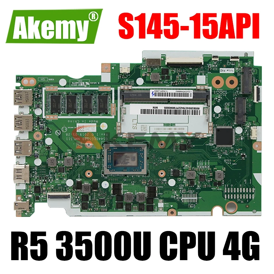 Материнская плата для ноутбука Lenovo IdeaPad S145-15API материнская с процессором R5 3500U 4G | Материнские платы для ноутбуков -1005002876018366