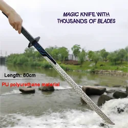 Épée de samouraï en Pu, ciseaux, couteau, lame magique, accessoire d'arme, tueur de Cosplay, 7 Anime, périphérique Ninja Katana, jouets pour adolescents 