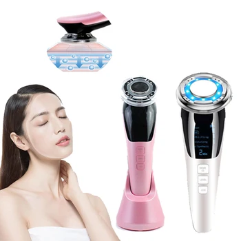 

EMS LED Skin Care Tools Light Therapy Ultrasonic Vibration Wrinkle Remover ION Facial Anti-aging Massager Photon Hot Cold