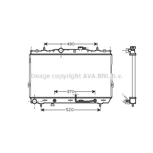 Радиатор системы охлаждения АКПП\ Hyundai Avante II/Elantra IV/L