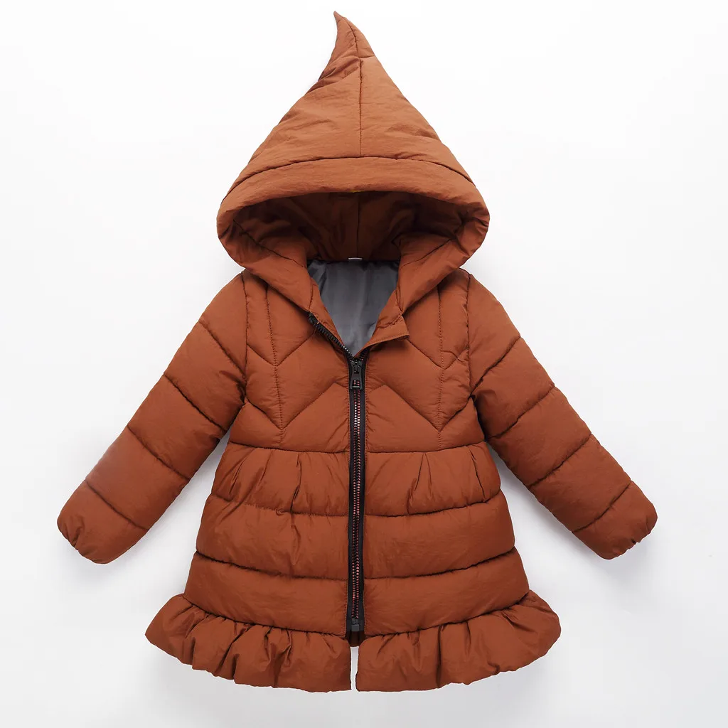ARLONEET/Осенняя куртка для малышей пальто для девочек Детская верхняя одежда плотные теплые объемные худи для девочек, куртки Детская куртка