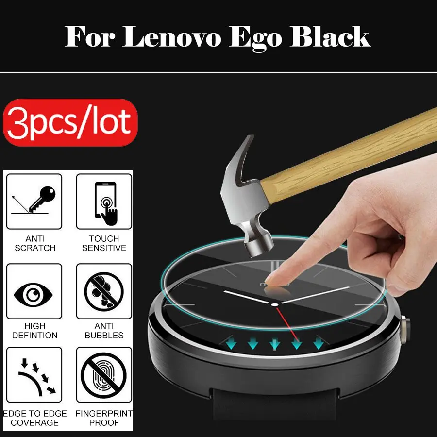 lenovo ego black smart watch