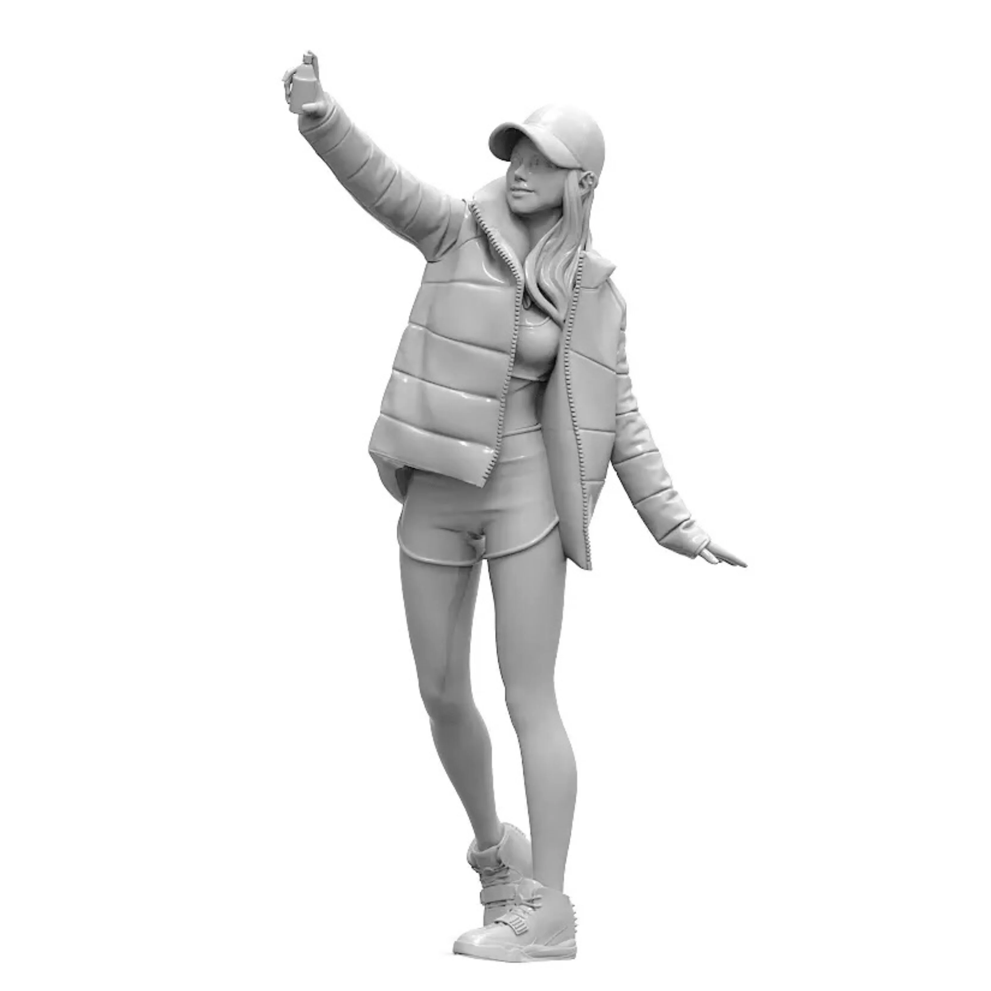 1/24 Resin-Modellfigur GK, unmontierter und unbemalter Bausatz
