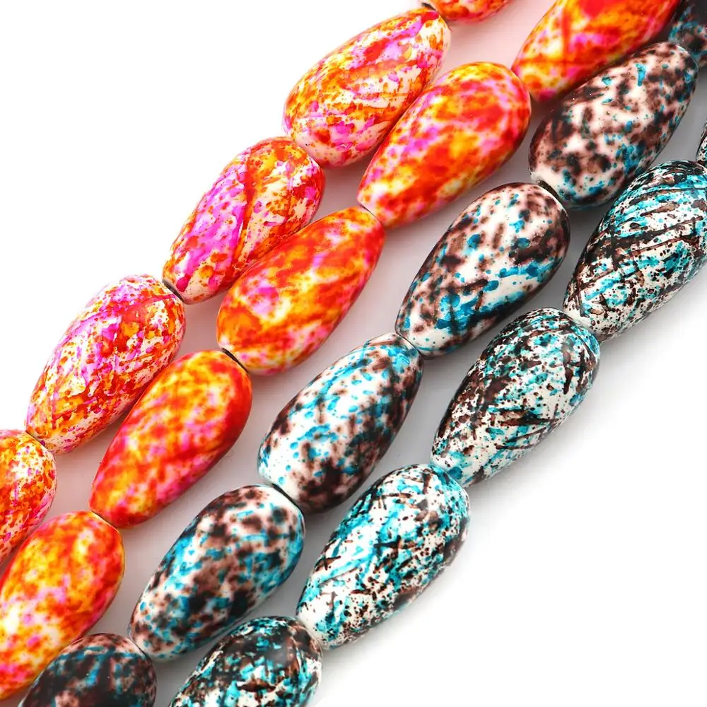 DoreenBeads модные деревянные бусины-разделители каплевидные оранжевые Подвески