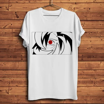 

Obito Uchiha Sharingan funny anime t shirt men summer new white casual tshirt unisex short sleeve manga Naruto streetwear tee