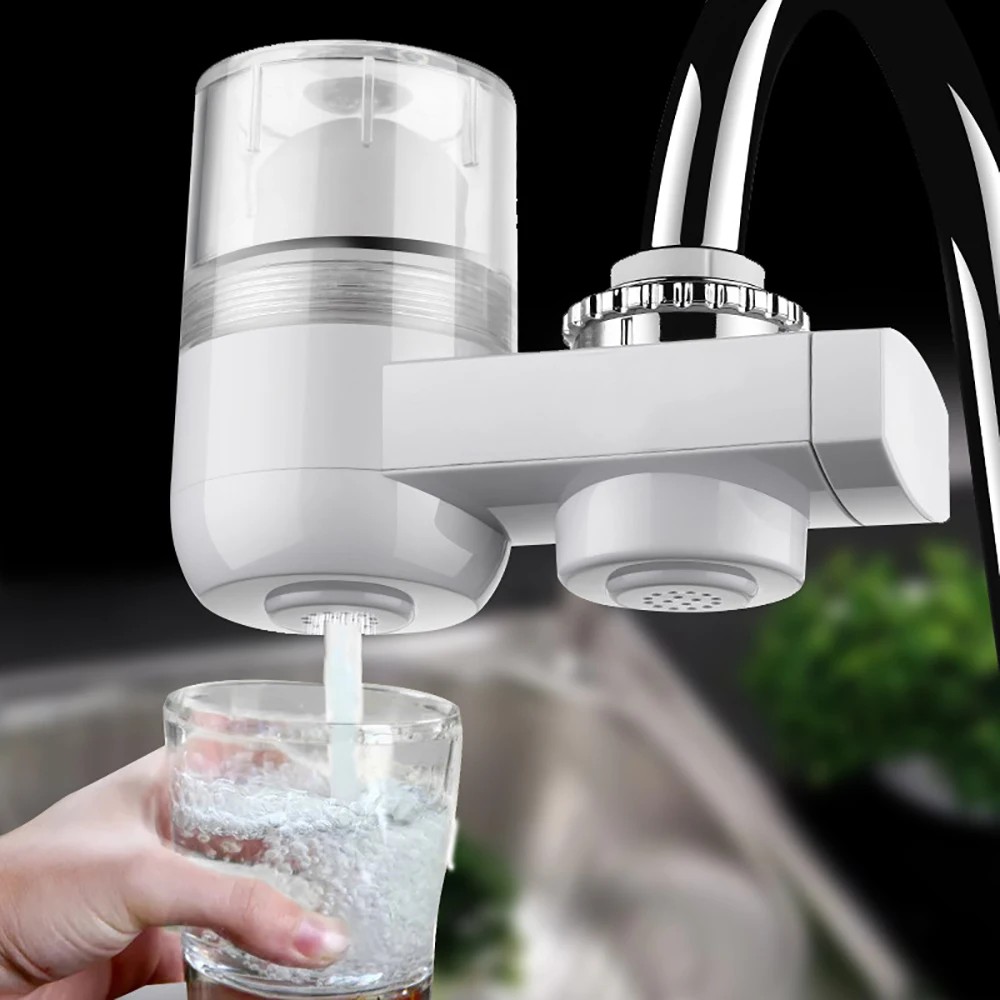 

Portable Faucet Water Purifier Filter 2L/Min Tap Water Purifier Kitchen Faucet Carbon Water Filter Home Use Faucet Mount Filters
