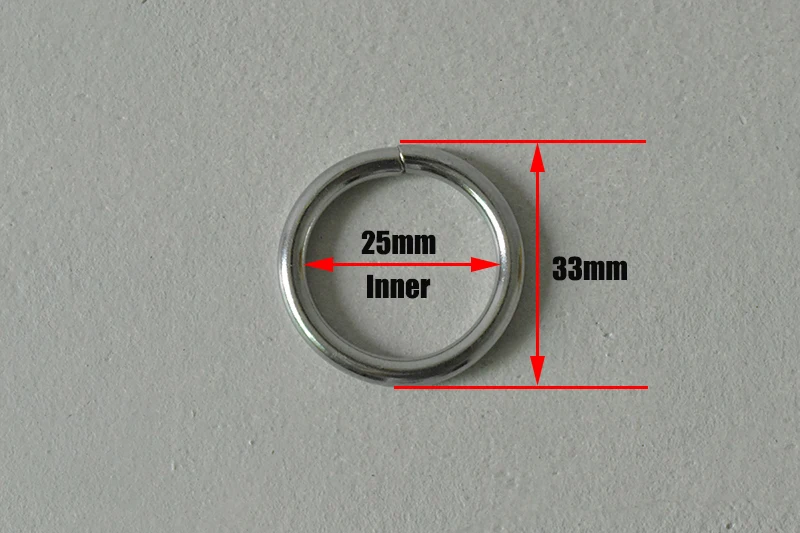 200 шт 25 мм металлические уплотнительные кольца не сварные колеса пряжки сумка-рюкзак для собак ремни для сумок о-образные соединительные Запчасти Аксессуары для одежды ручной работы
