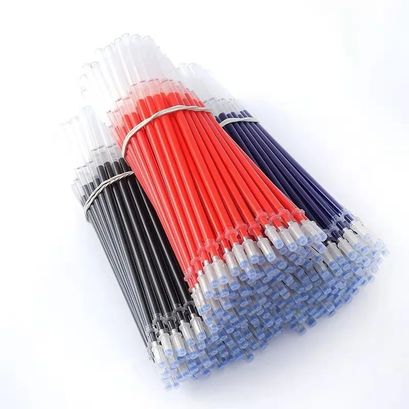 50pcs/set Gel Pen Refill Red Blue Black Ink Office Signature Rods School Stationery Writing