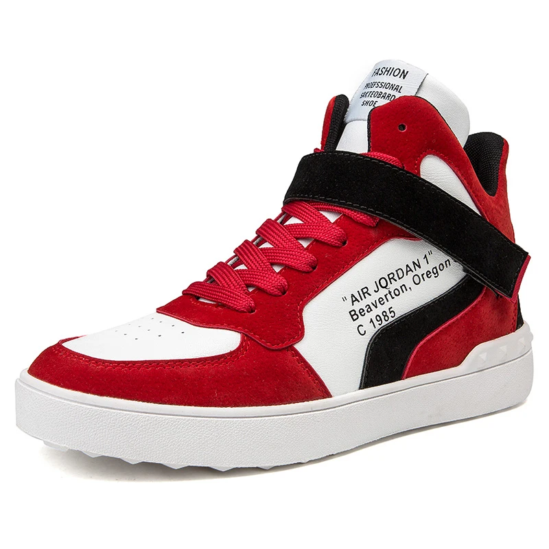 Высококачественная обувь для скейтбординга; теннисные туфли; Zapatillas Deportivas Hombre; Мужская обувь; Zapatos De Mujer; мужские кроссовки; Zapatos Basket; обувь - Цвет: Красный