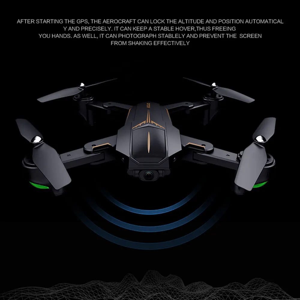 VISUO XS812 GPS Радиоуправляемый Дрон с 4K HD камерой 5G Wi Fi FPV удержание высоты один ключ