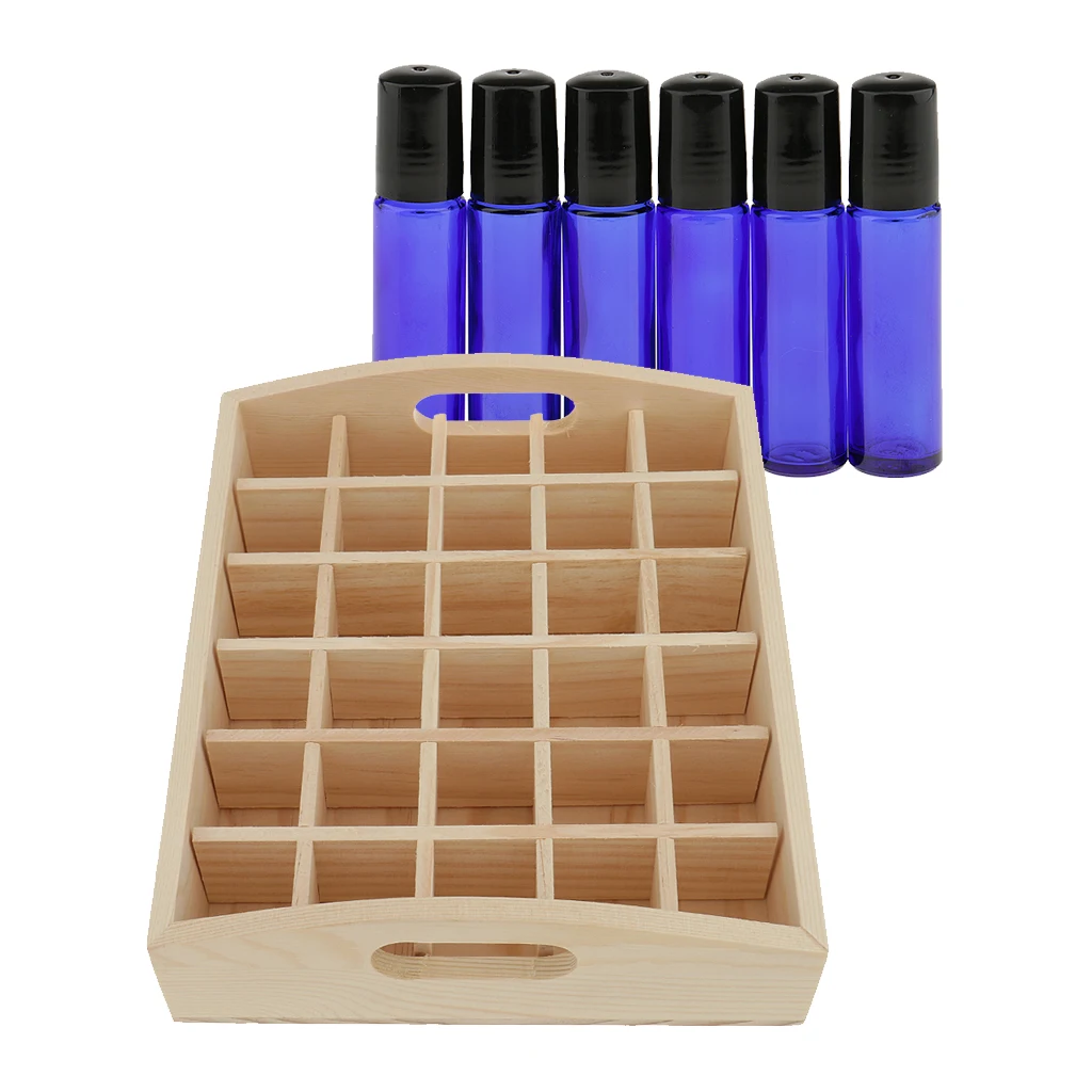 Ящик для хранения из натурального дерева парфюмерные эфирные масла ручной