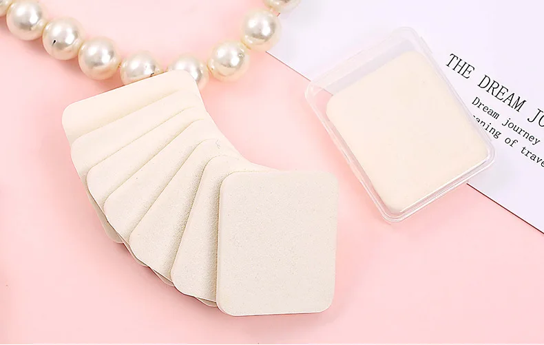 Magic Beauty Sponge Makeup Puff Face Powder Puff Powder Square Wet And Dry Dual Purpose Puff 15 Piece Belt Storage Box