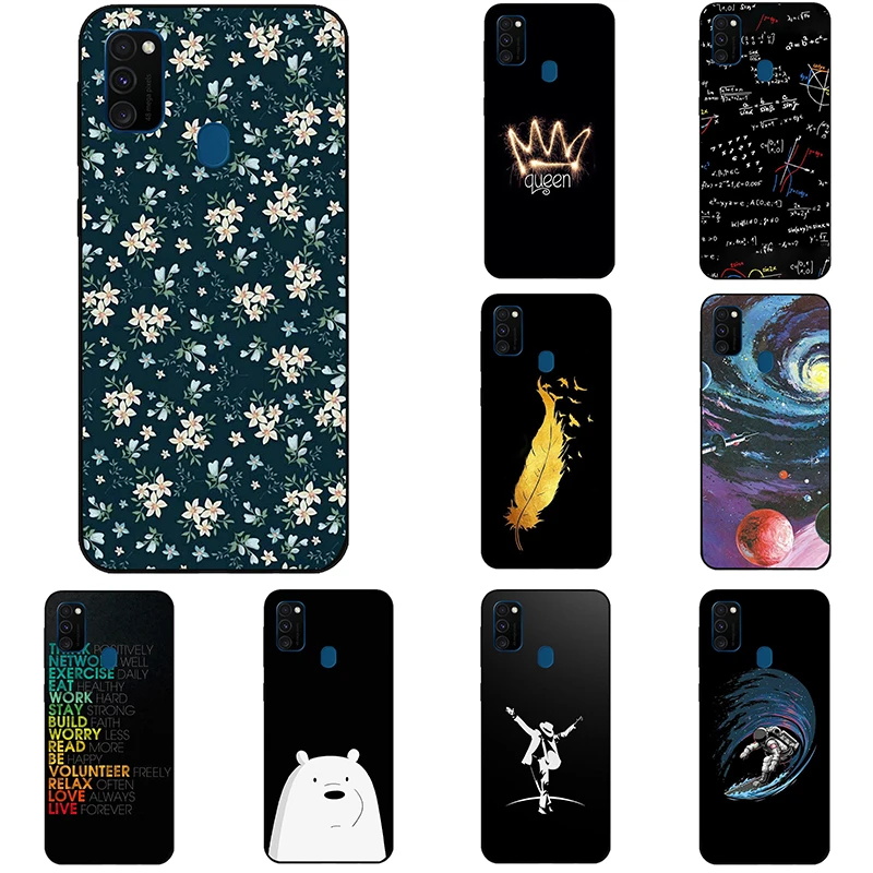 Черный чехол для Samsung Galaxy M30s Ультратонкий премиум класса из ТПУ M 30s Гибкий тонкий