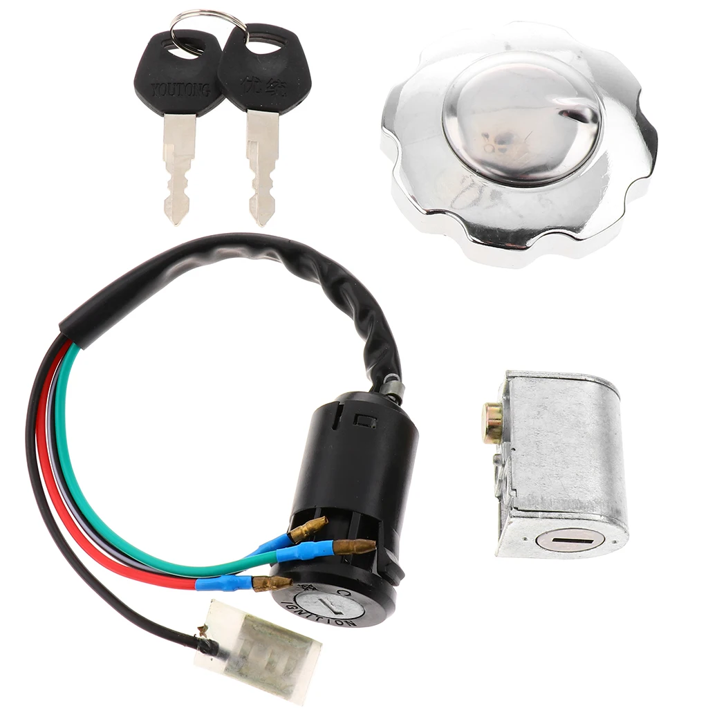 Electric Wire Engine Starter Switch Ignition Switch Tank Cover For Motorbike