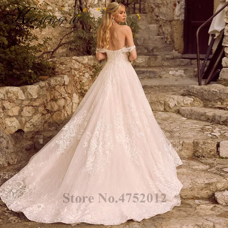 Vestidos De Novia, Новое поступление, бальное платье без бретелек, бальное платье на заказ, роскошное свадебное платье со шлейфом и кружевной аппликацией