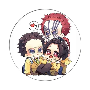 

Anime Demon Slayer: Kimetsu No Yaiba Kamado Tanjirou Pin Button Brooch Badge 5.8cm Icon Collection Breastpin For Backpacks