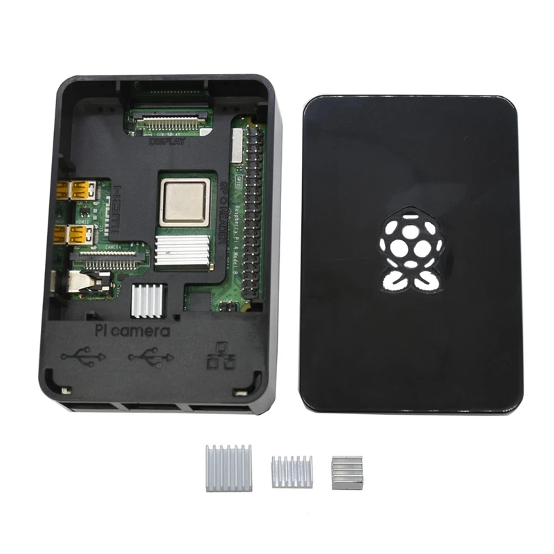 Для Raspberry Pi чехол Корпус коробка V4 с радиатором для Raspberry Pi 4B