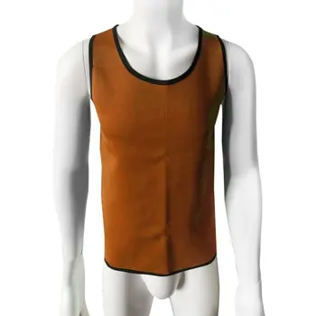 

2019 Mens Slimming Shirt Waist Trainer Corset Bodysuit Male Fat Burning Body Shapwear Vest Man Neoprene Abdomen Shapers