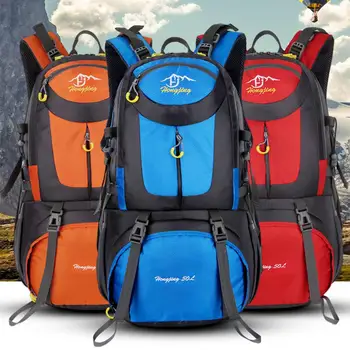

Knapsack Cycling Travel Bag Mountaineering Backpack Rucksack 40L Cotton Waterproof Nylon One Strap Shoulder Outdoors Backpack