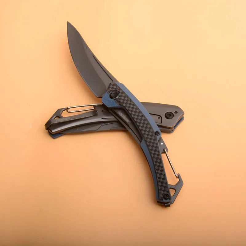 Kershaw 1225 Складной Карманный Походный нож 8cr13mov лезвие из углеродного волокна ручка для охоты выживания тактический EDC инструменты