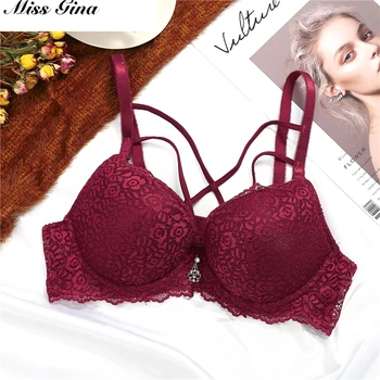 

Women Bra Push Up Lace Bra Sexy Women B C Cup Brassiere Front Convertible Strap Lace Bra Female Sexy Lingerie Soft Bralette 1pcs
